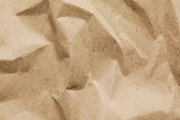 Χειροποίητο Τσαλακωμένο Χαρτί Χάρτινο Φόντο Brown Kraft Υφή Φύλλου Σκισμένη — Φωτογραφία Αρχείου
