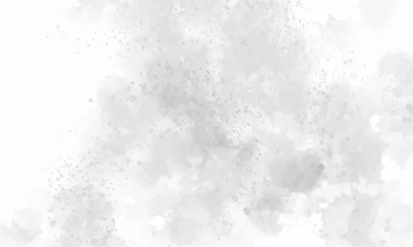 Aquarell Weiß Und Hellgrau Textur Hintergrund Vorläufige Illustration Aquarellflecken — Stockvektor