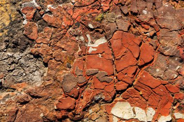 Old thick paint cracks and rusty texure. High quality photo