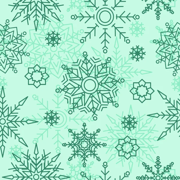 Snowflake Δροσερό Χειμώνα Χιόνι Χωρίς Ραφή Μοτίβο Φόντο — Διανυσματικό Αρχείο