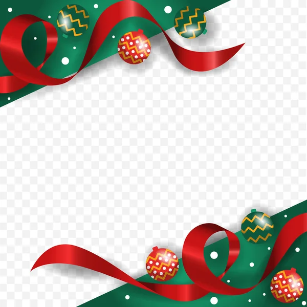 メリークリスマスクールグリーンの背景 Blank Space Design — ストックベクタ