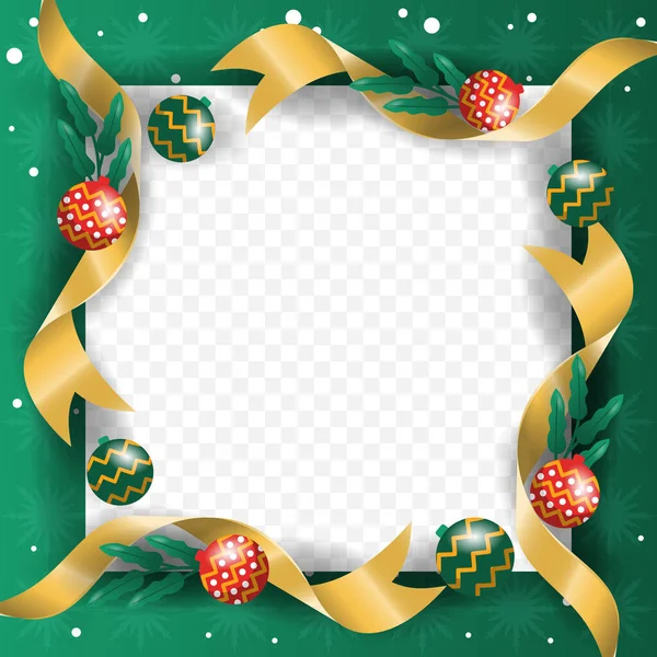 Веселого Різдва Крутий Зелений Фон Порожній Простір Дизайн — стоковий вектор