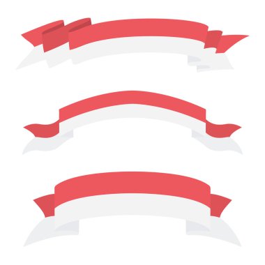 Endonezya Bayrağı Kırmızı Beyaz Kurdele Kemerdekaan Merdeka Endonezya 17 Agustus