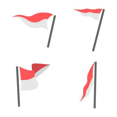 Endonezya Kızıl Beyaz Bayrağı Bağımsızlık Kutlaması HUT Kemerdekaan Endonezya Merdeka 17 Agustus