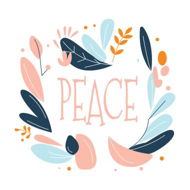 Romantik Çiçeklerde Barış Çiçekçi Aşk Çelengi Çerçevesi