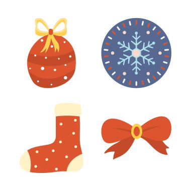 Çorap Kurdelesi Toplama Kış Eşyaları Noel Dekorasyonu