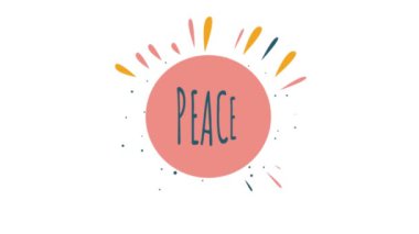 Romantik Çiçekte Barışın Görüntüsü Çiçek Yaprakları Çember Çerçevesi Arkaplanı Yapıyor