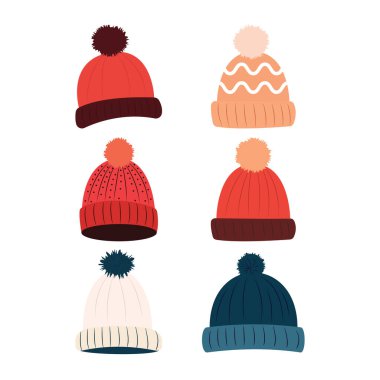 Şirin Sıcak Kış Örgü Şapka Koleksiyonu Pom Pom Balosu