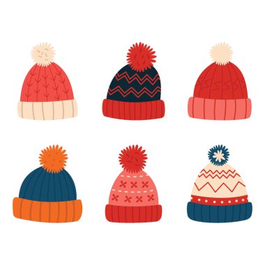 Şirin Sıcak Kış Örgü Şapka Koleksiyonu Pom Pom Balosu