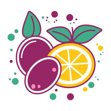 Renkli Taze Turuncu Limonlu Turuncu Meyveler Sağlıklı Yemek