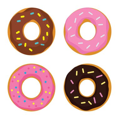 Donut Koleksiyonu Lezzetli Tatlı Yemekler