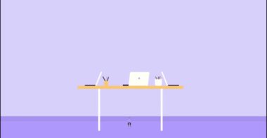 Ekip Çalışması İş Toplantısının Görüntüsü Ekranda Infographic ile Ofiste