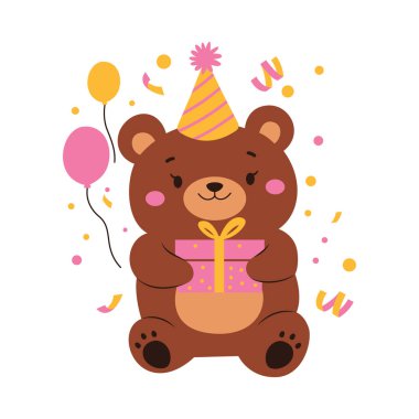 Şirin Oyuncak Bebek Oyuncak Karakteri Doğum gününü Hediye Kutusu ve Balonla Kutla