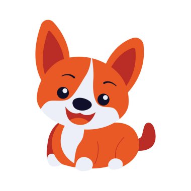 Şirin Portakal Köpekli Hayvan Çizgi Filmi Karakteri Gülümseme İfadesi