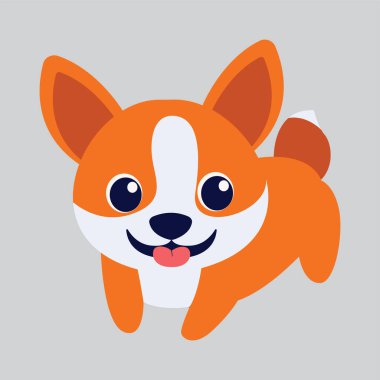 Şirin Portakal Köpekli Hayvan Çizgi Filmi Karakteri Gülümseme İfadesi