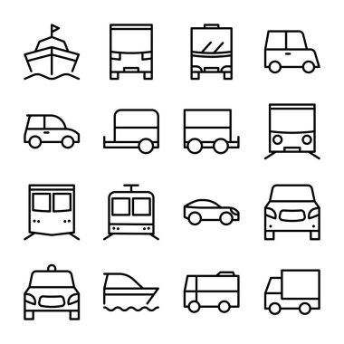 Satır Vuruşu Biçimi Araç Taşımacılığı Seyahat Taşımacılığının Simgesi