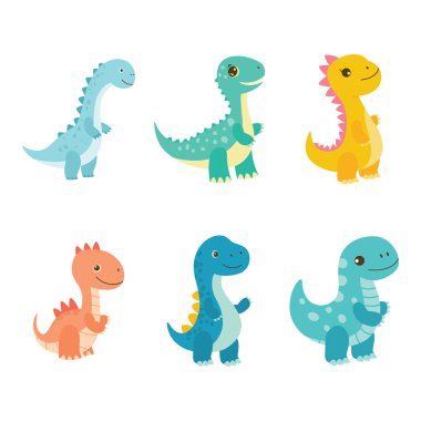 Mutlu Şirin Bebek Dinozor Hayvan Çizgi Filmi Karakteri