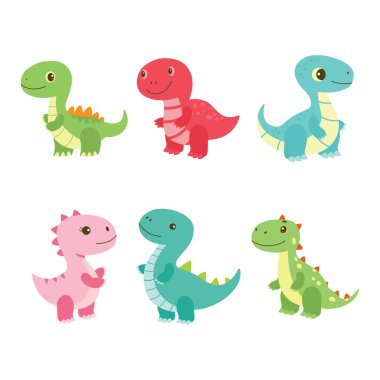 Mutlu Şirin Bebek Dinozor Hayvan Çizgi Filmi Karakteri