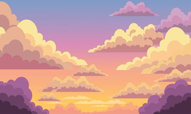 Alacakaranlık Şafağında Güzel Görkemli Gökyüzünde Bulutlar Doğa Manzarası