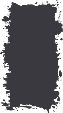 Özet Siyah Mürekkep Lekesi Sulu Sert Kırsal Çerçeve Arkaplanı Kopyalama Boşluğu