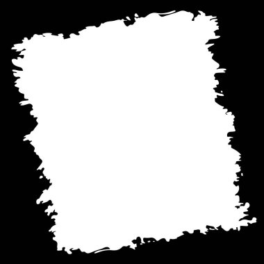 Soyut Siyah Mürekkep Lekesi Kırsal Kare Çerçeve Arkaplanı Açık Kopyalama Boşluğu