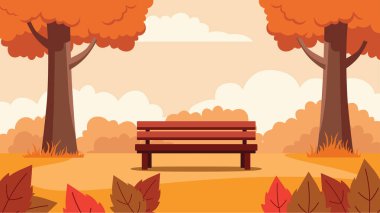 Şehir Bahçesindeki Park Bench Ayarları