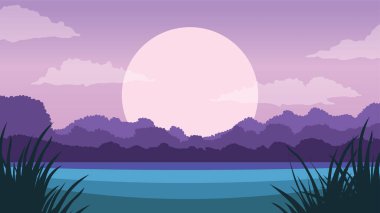 Akşam Sessiz Ormanında Sonbaharın Fısıltıları