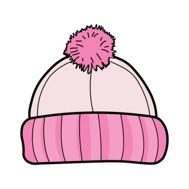 Pembe Pastel Renkli Şirin Pom-Pom Şapkaları