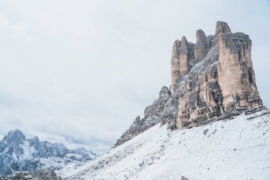 Panoramic View in the Dolomites South Tyrol Italy Tre Cime di Lavaredo. High quality photo