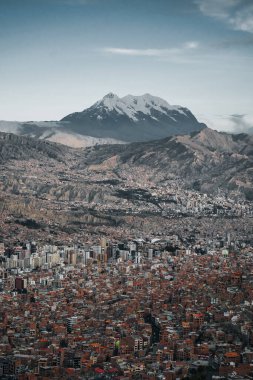 Amazing Panoramic View of Capital of Bolivia La Paz South America El Alto. High quality photo