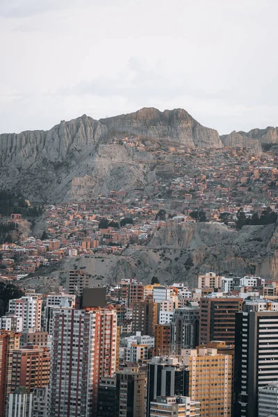 Дивовижний Панорамний Вид Столиці Болівії Пас Південної Америки Ель Альто Стокове Зображення
