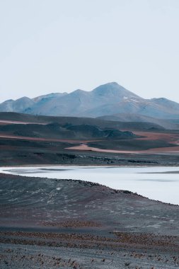 Piedras Rojas Kızıl Kayalar Gölü, San Pedro de Atacama Şili. Yüksek kalite fotoğraf