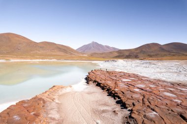 Piedras Rojas Kızıl Kayalar Gölü, San Pedro de Atacama Şili. Yüksek kalite fotoğraf