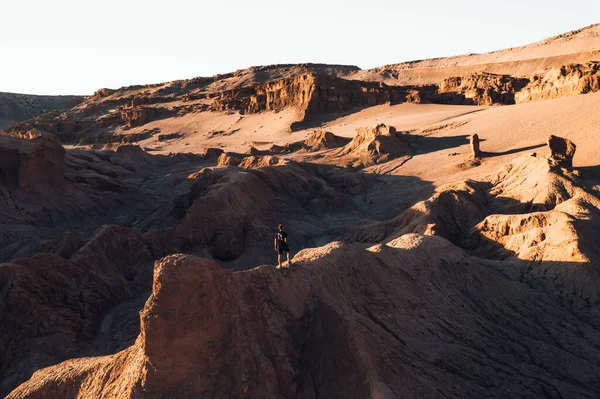 Valle Luna Vadisi Nin Güzel Manzarası San Pedro Atacama Çölü — Stok fotoğraf