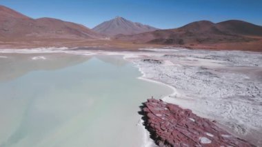 Piedras Rojas Kızıl Kayalar Gölü, San Pedro de Atacama Şili. Yüksek kalite fotoğraf