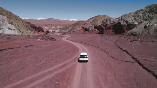 Rainbow Valley Red Rocks San Pedro Atacama Desert Chile High — Stock Video