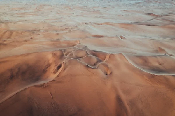 Texturas Dunas Aéreas Deserto Namíbia Pôr Sol Swakopmund Namíbia África — Fotografia de Stock