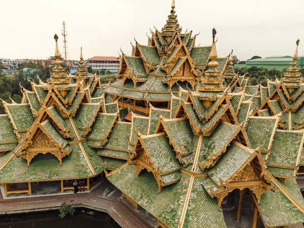 Foto Aerea Della Città Antica Ancient Siam Muang Boran Bangkok — Foto Stock