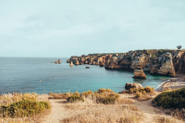 Küstenansicht Von Ponta Piedade Lagos Algarve Portugal Hochwertiges Foto — Stockfoto