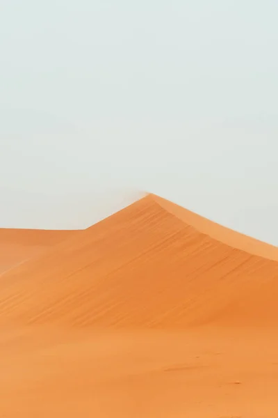 Sahara Desert Textures Einem Bewölkten Tag Merzouga Marokko Hochwertiges Foto — Stockfoto
