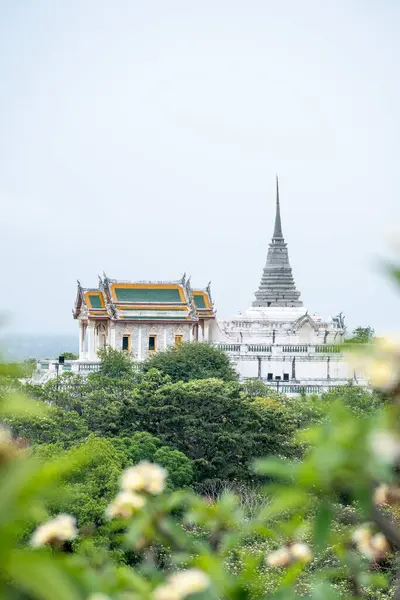 Wat Maha Samanaram Ratchaworawihan Tempio Wat Khao Wang Phetchaburi Thailandia — Foto Stock