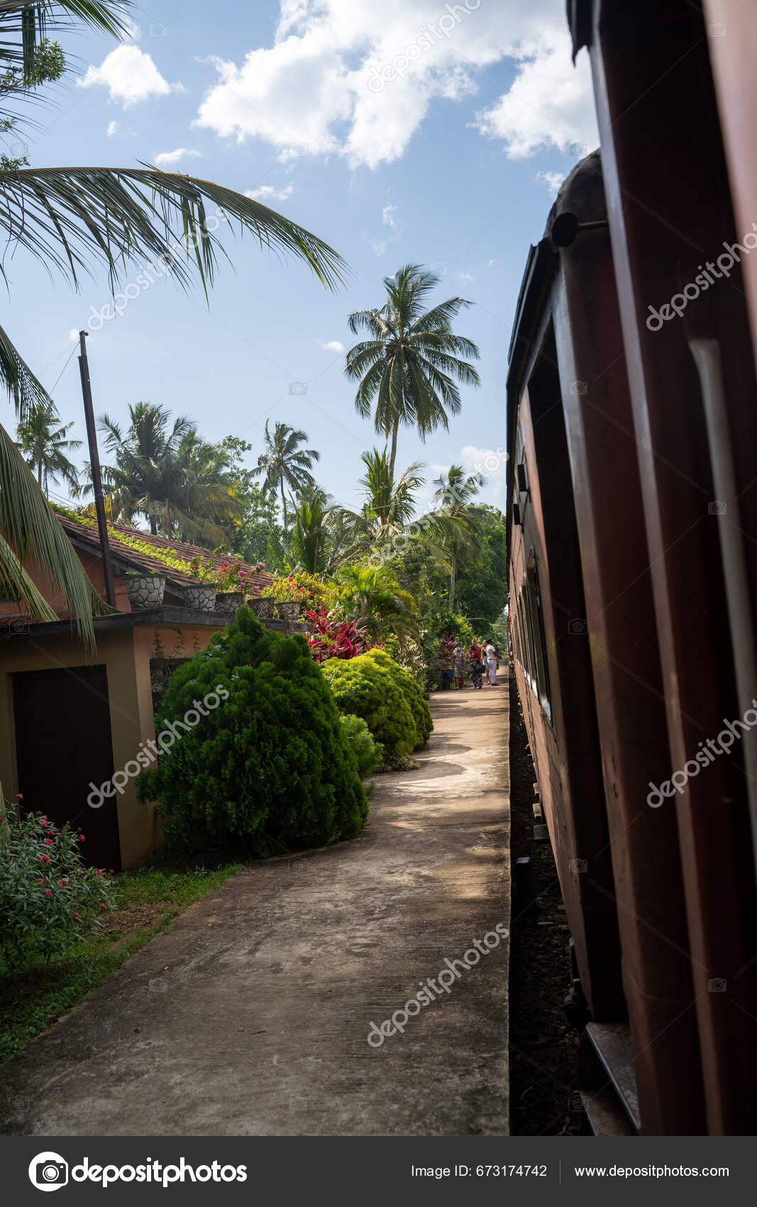 Famous Train Journey Sri Lanka Ella Kandy Other Spots High — Stock