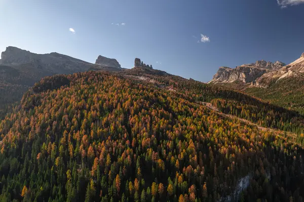 Autumn Landscape Passo Giau Dolomites South Tyrol Italy High Quality — Stock Photo, Image