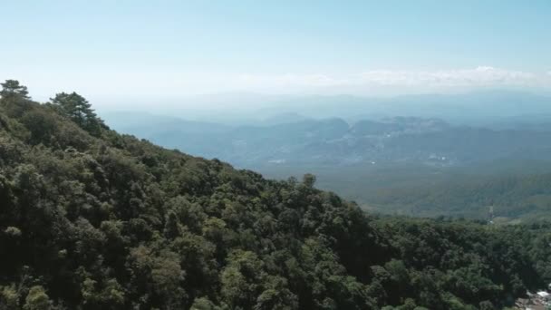 サテプ チェンマイ タイアジアの山々のドローン映像 高品質のフルHd映像 — ストック動画