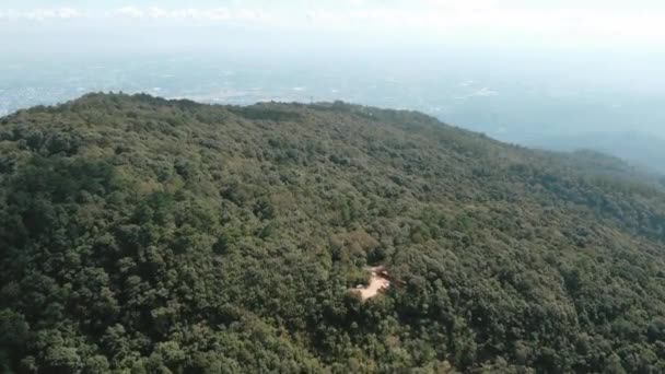 サテプ チェンマイ タイアジアの山々のドローン映像 高品質のフルHd映像 — ストック動画