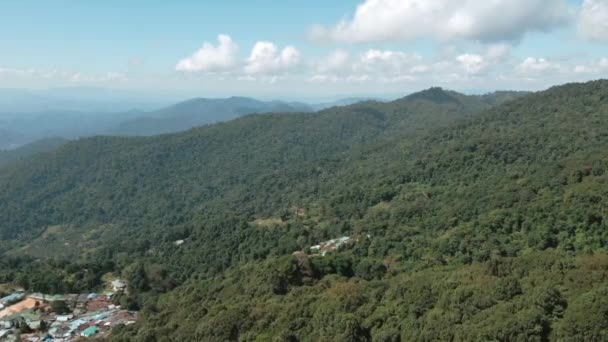 Κηφήνας Πλάνα Από Βουνά Στο Doi Suthep Chiang Mai Ταϊλάνδη — Αρχείο Βίντεο