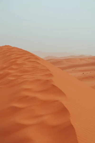 Sabbia Tessitura Durante Alba Sahara Merzouga Deserto Paesaggio Orientato Foto — Foto Stock