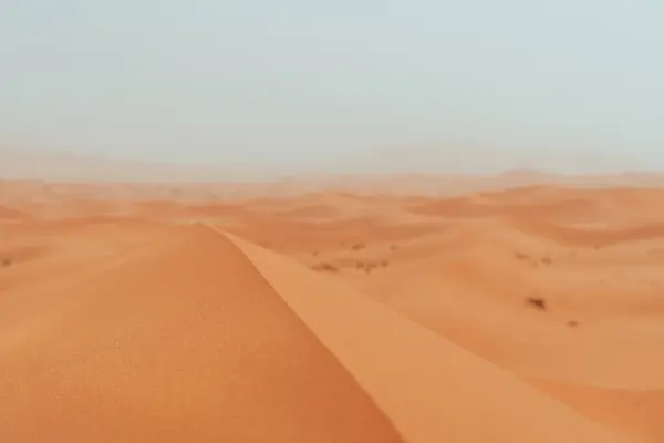 Sand Textura Během Východu Slunce Sahara Merzouga Pouštní Krajina Orientovaná — Stock fotografie