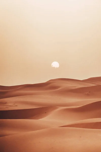 Άμμος Υφή Κατά Την Ανατολή Σαχάρα Merzouga Desert Κάθετη Πορτρέτο — Φωτογραφία Αρχείου