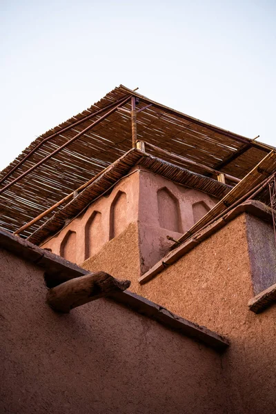 Λεπτομέρειες Για Την Οχυρωματική Πόλη Ait Benhaddou Κοντά Στο Ouarzazate — Φωτογραφία Αρχείου